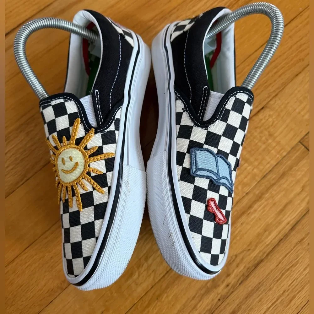 Vans Skate Era Skateistan Checkerboard Canvas Suede Men Shoes Size 5.5 - Picture 6 of 12